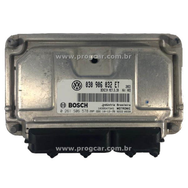 Módulo de injeção Bosch ME7.5.30 ET para VW Gol, Voyage 1.6 8V Flex.